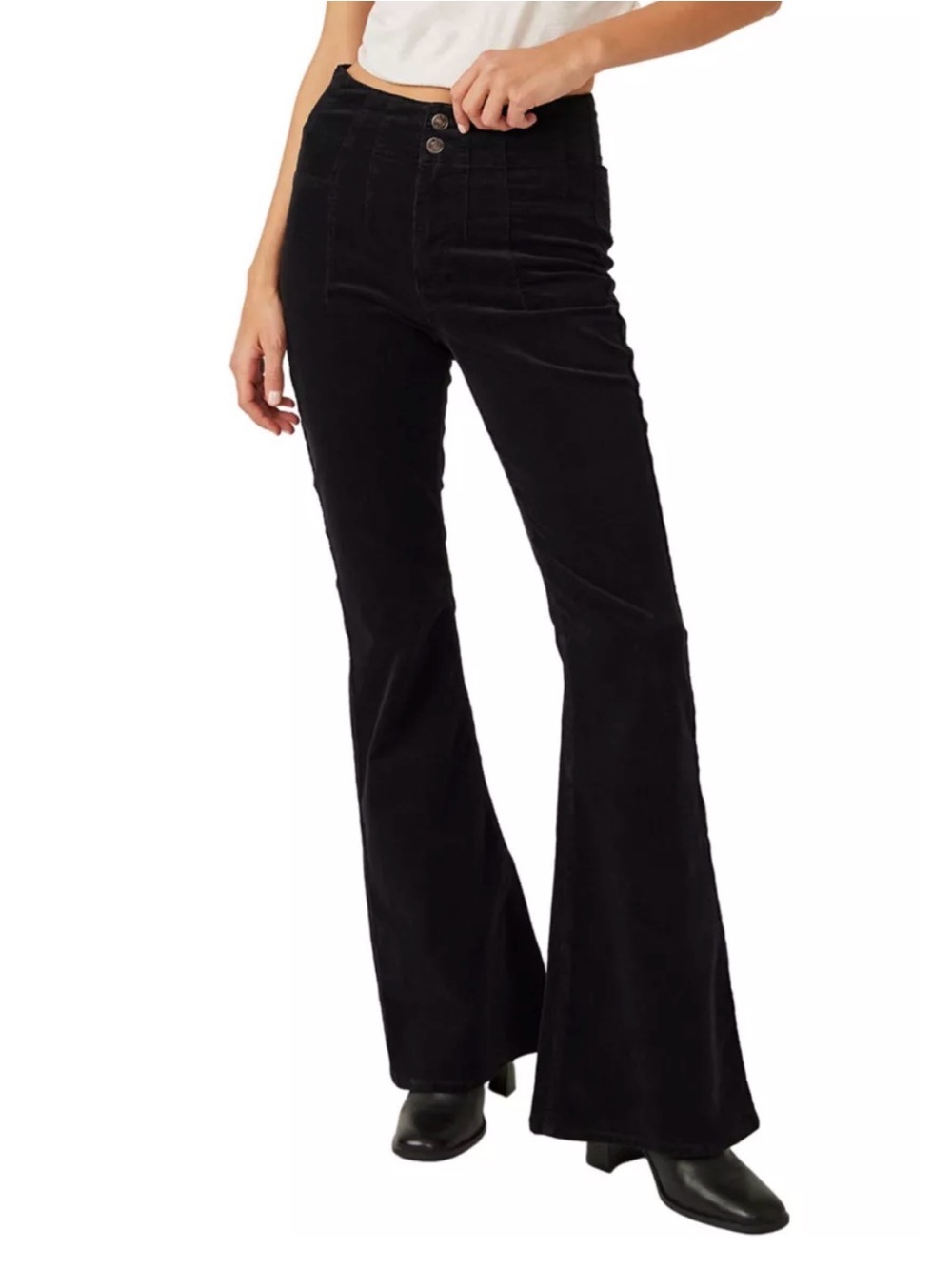 We The Free Jayde Corduroy High Rise Flare Pants